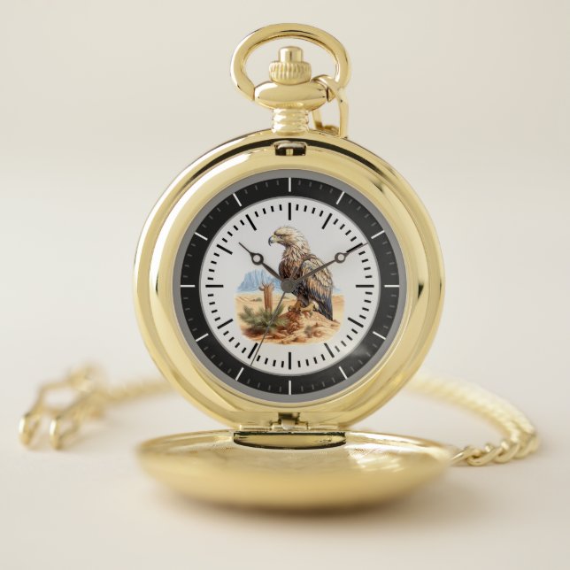 Cool men eagle lovers  pocket watch (Inside)