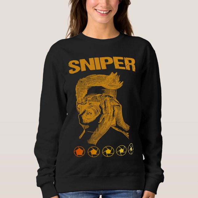 cool Men & Women Photographer Outfit Focus Photo s Sweatshirt (Front)