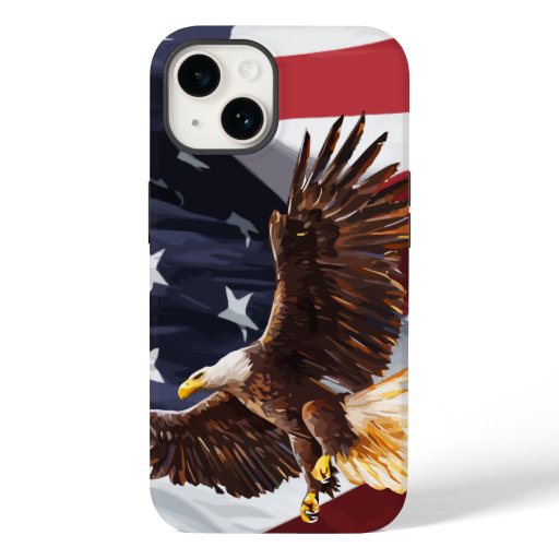Cool Mens American Patriotic Case-Mate iPhone 14 Case