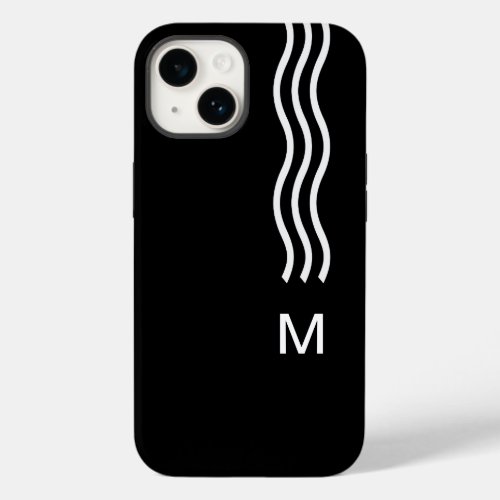 Cool Mens Business Monogram Modern  Case_Mate iPhone 14 Case