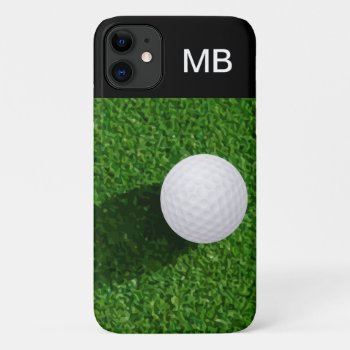 Cool Mens Golf Monogram Iphone 11 Case by idesigncafe at Zazzle