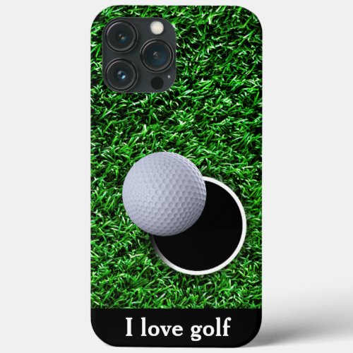 Cool Mens Golf Theme Business iPhone 13 Pro Max Case
