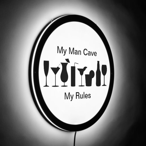Cool Mens Man Cave  LED Sign