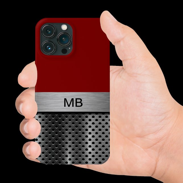 Cool Men's Monogram Business Professional Case-Mate iPhone Case (Creator Uploaded)