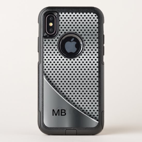 Cool Mens Monogram Design OtterBox Commuter iPhone X Case