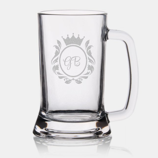 Cool Men's Monogram King Of Beer Stein (Glassware)