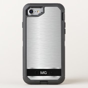 Cool Men's Monogram Otterbox Defender Iphone Se/8/7 Case by idesigncafe at Zazzle