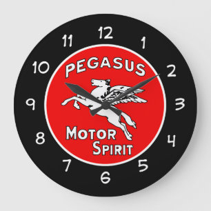 Cool Mens Motor Oil Automotive Theme Large Clock