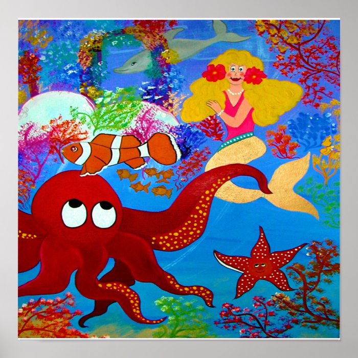 Cool Mermaid Leah Print
