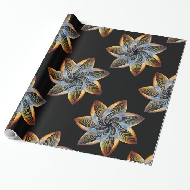 Cool Metal 5 Wrapping Paper (Unrolled)