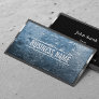 Cool Metal Border Creative Ice Texture Business Card