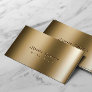 Cool Metal Bronze Chauffeur Professional Driver Business Card