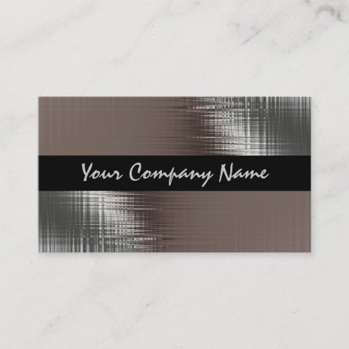 Cool Metal Look On Black Business Cards