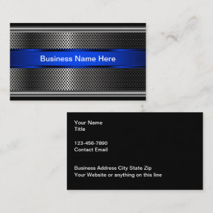 Cool Metallic Look Business Card