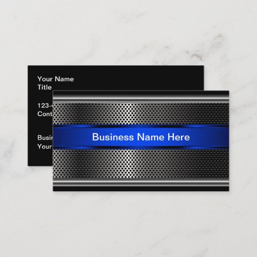 Cool Metallic Look Business Card