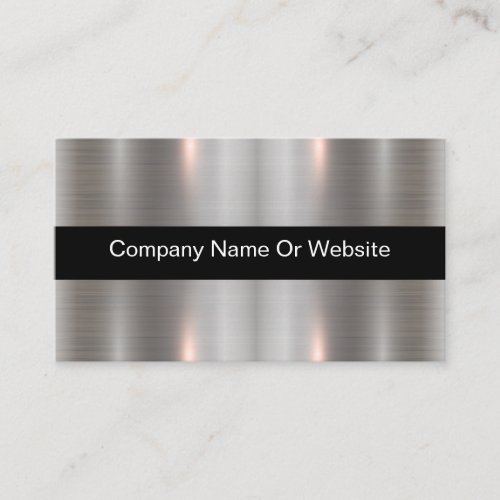 Cool Metallic Look Business Card Template