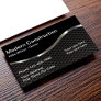 Cool Metallic Look Construction Business Card