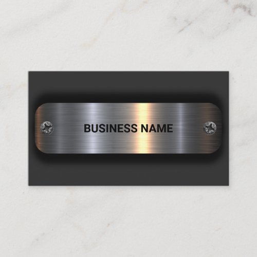 Cool Metallic Look Double Side Business Cards