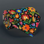 Cool Mexican fiesta flower tiled pattern Neck Tie<br><div class="desc">Cool Mexican fiesta flower tiled pattern neck tie</div>