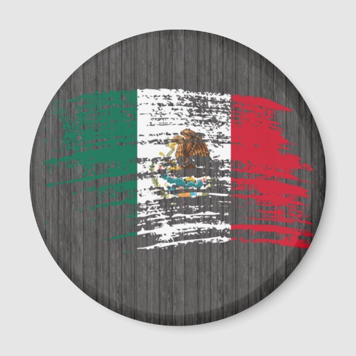 Cool Mexican flag design Refrigerator Magnets