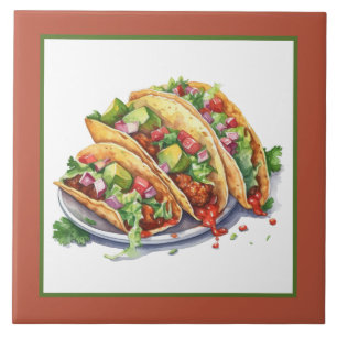 cool Mexican food home Business crafting  Ceramic Tile