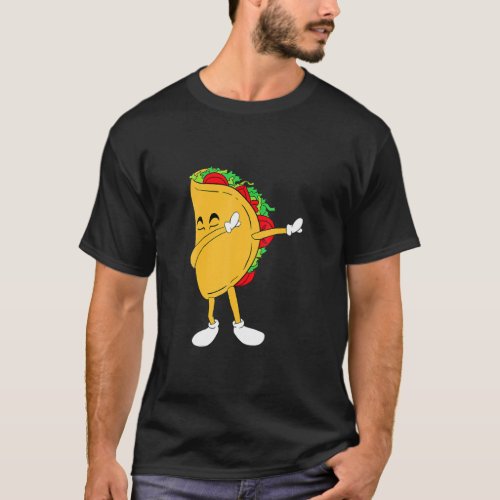 Cool Mexico Dabbing Taco Funny Mexican Food  T_Shirt