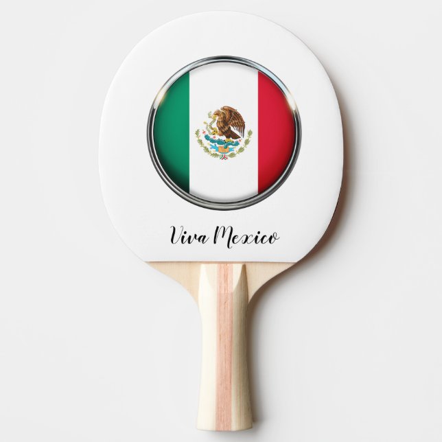 Cool Mexico Flag Design Ping Pong Paddle (Front)