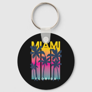Cool Miami Florida Graphic Design Tees, I Love Mia Keychain