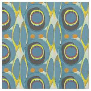 Cool Mid Century Modern Abstract Fabric