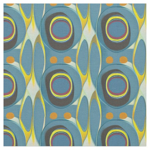 Cool Mid Century Modern Abstract Fabric