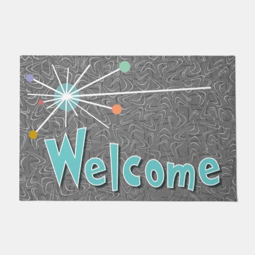 Cool Mid Century Modern WELCOME Doormat