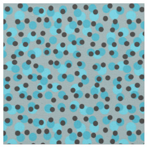 Cool Mid-Century Retro Iceberg Dots  Fabric