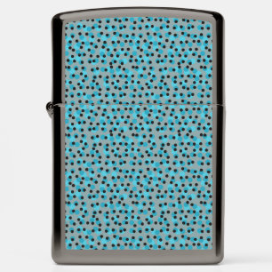 Cool Mid-Century Retro Iceberg Dots Zippo Lighter