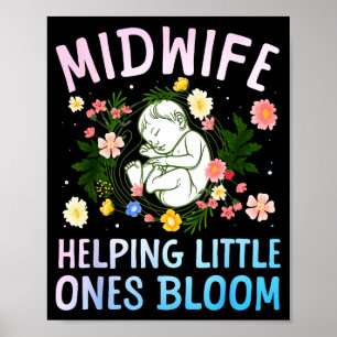 Cool Midwife Art For Women Midwifery Doula Nursing Poster