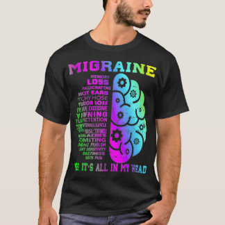 Cool Migraine Memory Less Hallucinations T-Shirt