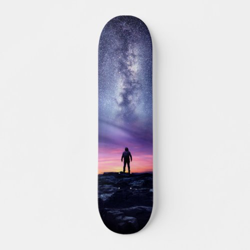 Cool Milky Way  Skateboard