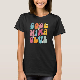 Cool Mima Club Mother s Day Groovy Retro Best Mom T-Shirt