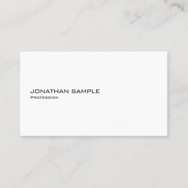 Cool Minimal Modern Professional Monogram Template Business Card (Front)