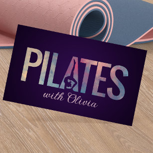 Cool Minimal Pilates Instructor  Business Card