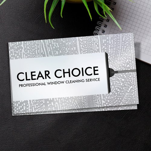 Cool Minimal Window Cleaning Services Business Card