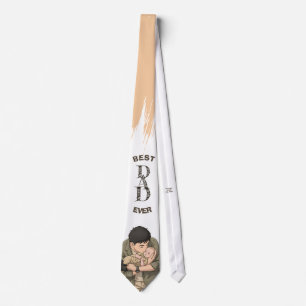 Cool Minimalist First Father's Day Anime Style Neck Tie