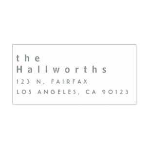 Cool minimalist self-inking stamp