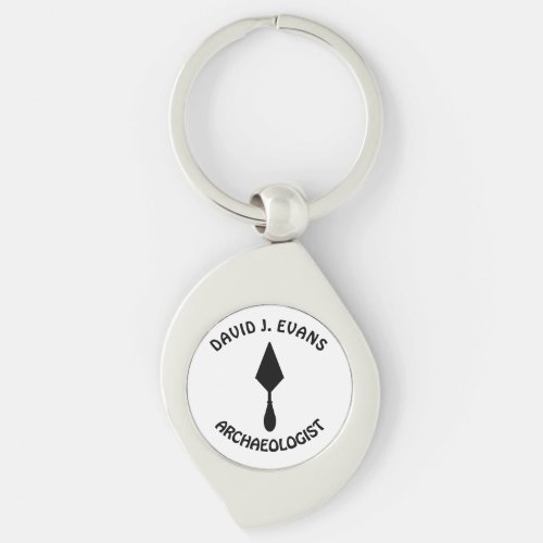 Cool Minimalist Trowel With Your Job And Name Keychain