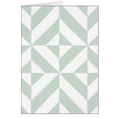 Cool Mint Geometric Deco Cube Pattern (Front)