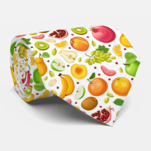 cool mixed fruit lovers neck tie