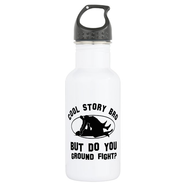 cool mma  designs water bottle (Front)