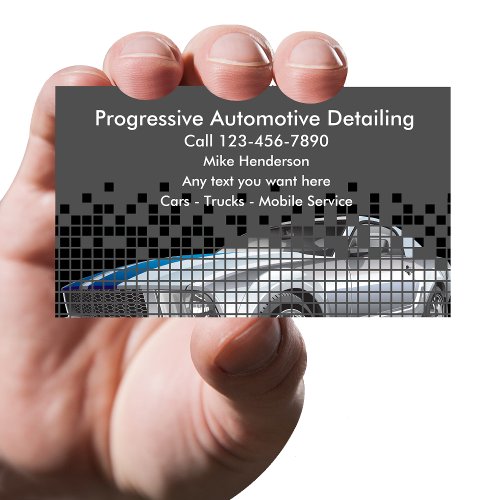 Cool Mobile Auto Detailing Business Card