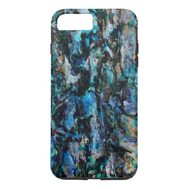 Cool modern Abstract blue painting Design art Case-Mate iPhone Case (Back)