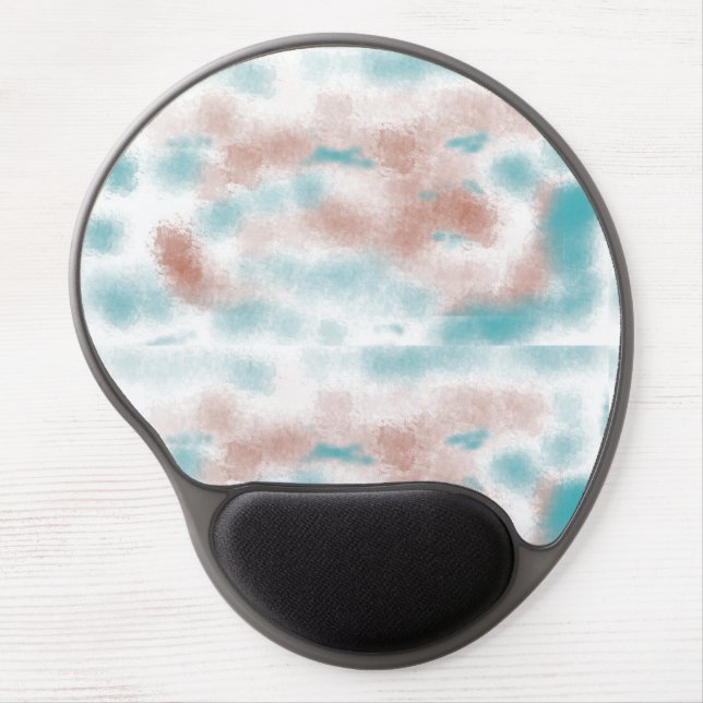 Cool Modern Abstract Clouds Gel Mousepad (Front)