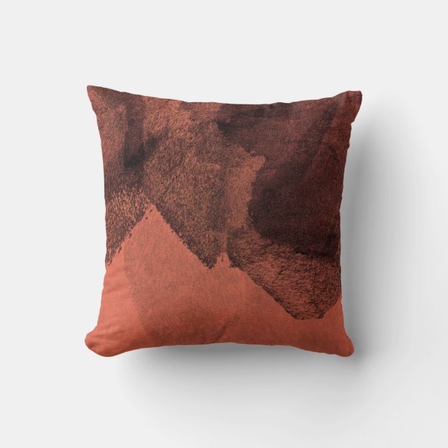 cool modern Abstract coral painting Design Throw Pillow (Front)